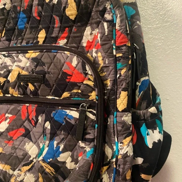 Vera Bradley Splash Floral Campus  Backpack - Picture 4 of 6